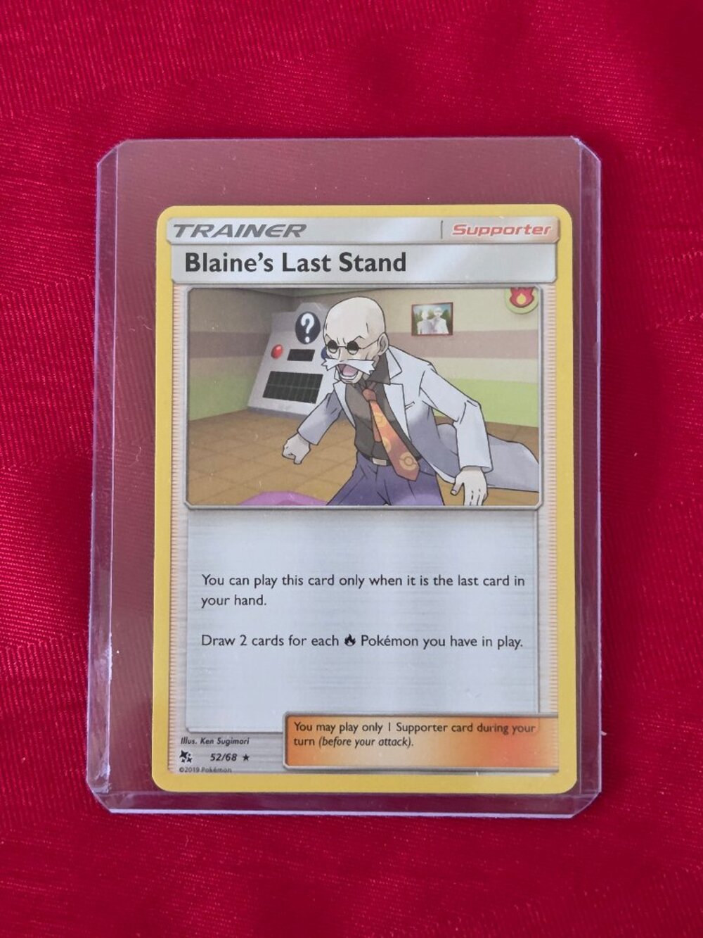 2019 POKEMON, BLAINE'S LAST STAND CARD!!!